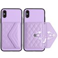 thumbnail image 3 of for iPhone XS Max Wallet Case with Card Holder, Elegant Durable PU Leather Protective Magnetic Closure Flip Phone Cover Kickstand RFID Blocking for Women Girls for iPhone XS Max, Purple, 3 of 9