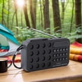 thumbnail image 3 of Radio Portable,USB Rechargeable Radio,Battery Powered Small Radio,Mini Portable Pocket Radio with Solar Charging Wireless Speakers,Pocket Sized Player with TF Card/USB Support, 3 of 8