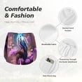 thumbnail image 4 of Balery Beautiful Flower Blue Bird Pantalones cortos deportivos para mujer con forro y dos bolsillos, elásticos, para entrenamiento, gimnasio, yoga-Medium, 4 of 7