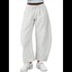thumbnail image 3 of Pantalones Deportivos para Mujer con Cintura Elástica, Pierna y Cordón Ajustable, Estilo Palazzo Informal con Bolsillos. Gris M, 3 of 9