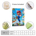 thumbnail image 2 of Super Mario Cuadro decorativo colgante - Arte de pared - Póster enmarcado - Decoración de pared - Regalos para familia, amigos y aficionados 20*30 cm, 2 of 6