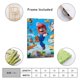 thumbnail image 2 of Super Mario Cuadro decorativo colgante - Arte de pared - Póster enmarcado - Decoración de pared - Regalos para familia, amigos y aficionados 40*60 cm, 2 of 6