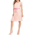 thumbnail image 4 of Women's Floral Lace Dress Short Sleeve Party Dress, 4 of 6