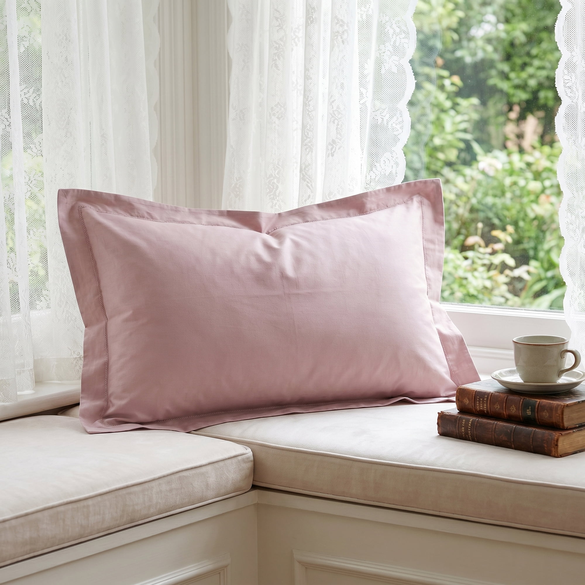 Unique Bargains 2 Pack Cotton Pillowcase Cooling Envelope Closure Bedding Light purple