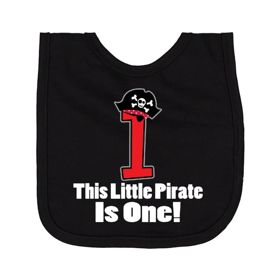 Inktastic 1st Birthday Pirate Hat Number 1 Newborn Bib