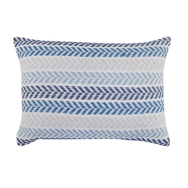 LR Resources PILLO03457BMUGOPL Beach House Chevron Throw Pillow - Rectangle