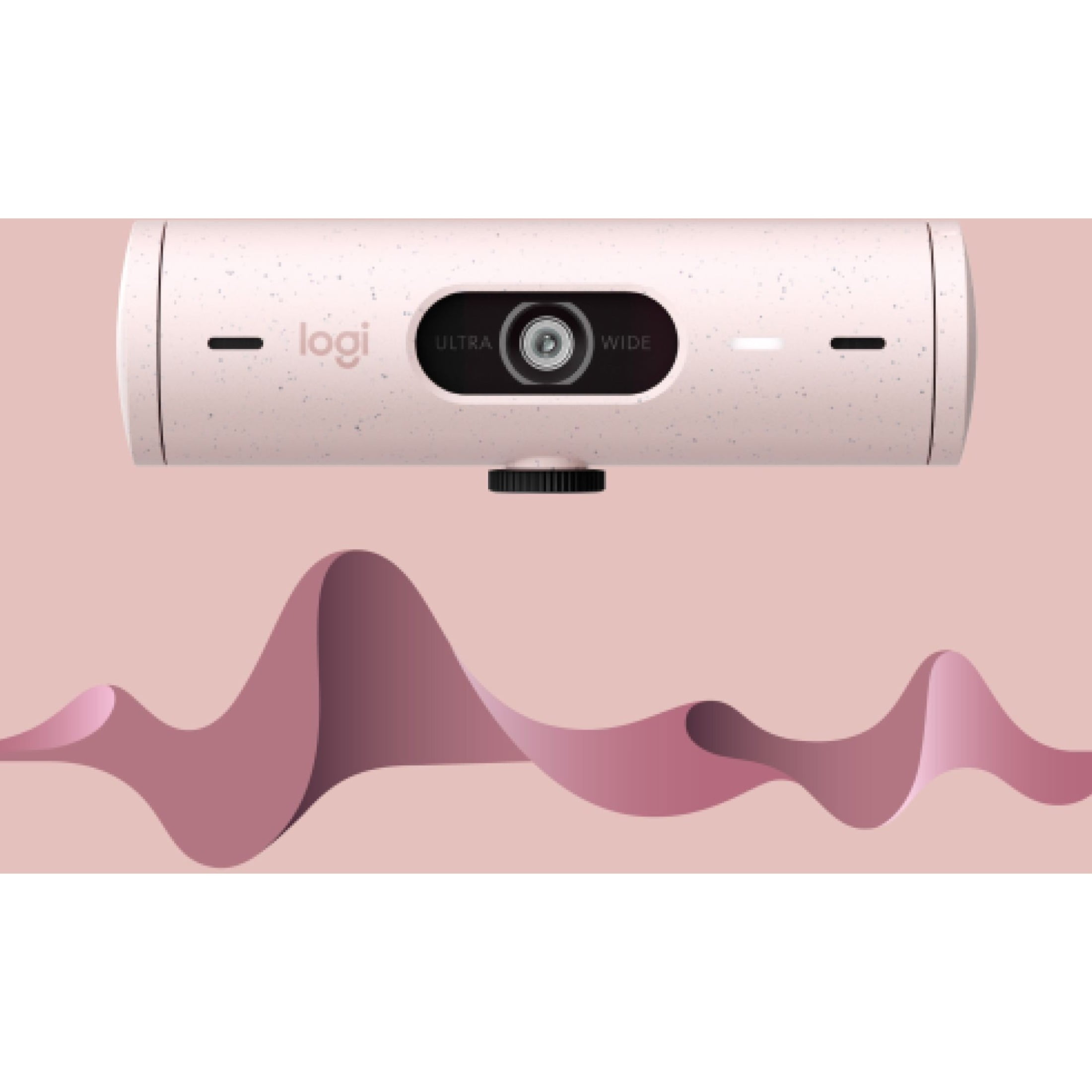 Logitech Brio 500 Full HD Webcam with Auto Light Correction,Show Mode, Dual Noise Reduction Mics, Webcam Privacy Cover, Works with Microsoft Teams, Google Meet, Zoom, USB-C Cable - Rose
