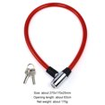 thumbnail image 2 of Cable de bicicleta antirrobo Wdftyju para candado de bicicleta motocicleta vehículo eléctrico rojo, 2 of 7