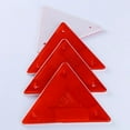 thumbnail image 5 of KAKOWELY Panneau d'Avertissement 5 Pcs Camion Conduite de Nuit Panneau de Queue Triangle Cadre d'Avertissement Réfléchissant Petit Triangle Réfléchissant Sécurité Conduite (Rouge) 5.91"X5.12"X0.39 Pouces, 5 of 5