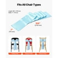 thumbnail image 6 of KFFKFF 100PCS Satin Chair Sashes, 7 x 108 inch Light Blue Ribbon Ties, Ideal for Wedding, Baby Shower, Party, Banquet, and Chair Cover Decorations, 6 of 9