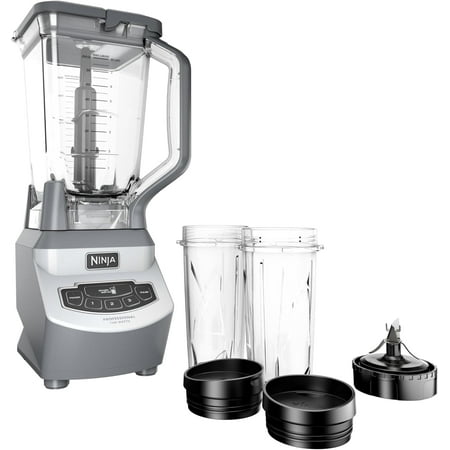 BL660 Professional Compact Smoothie & Food Processing Blender, 1100-Watts, 3 Functions -for Frozen Drinks, Smoothies, Sauces, More, 72-oz.* Pitcher, (2) 16-oz. To-Go Cups Spout Lids, Gray