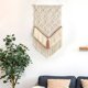 thumbnail image 3 of Chic Macrame Tapiz de pared Boho Cuerda tejida Colgante Vertical Tapiz colgante Arte de pared para telón de fondo, Oficina en hogar, D Macarena Tapiz para colgar en la pared, 3 of 7