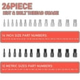 thumbnail image 3 of 26/44 Pcs Jauge de Boulon et Filetage Écrou et Filetage Jauge de Mesure Vis 44 Pcs-B, 3 of 9