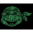 thumbnail image 2 of Women's Teenage Mutant Ninja Turtles St. Patrick's Day Michelangelo Shamrock Fill Graphic Tee Black Small, 2 of 4