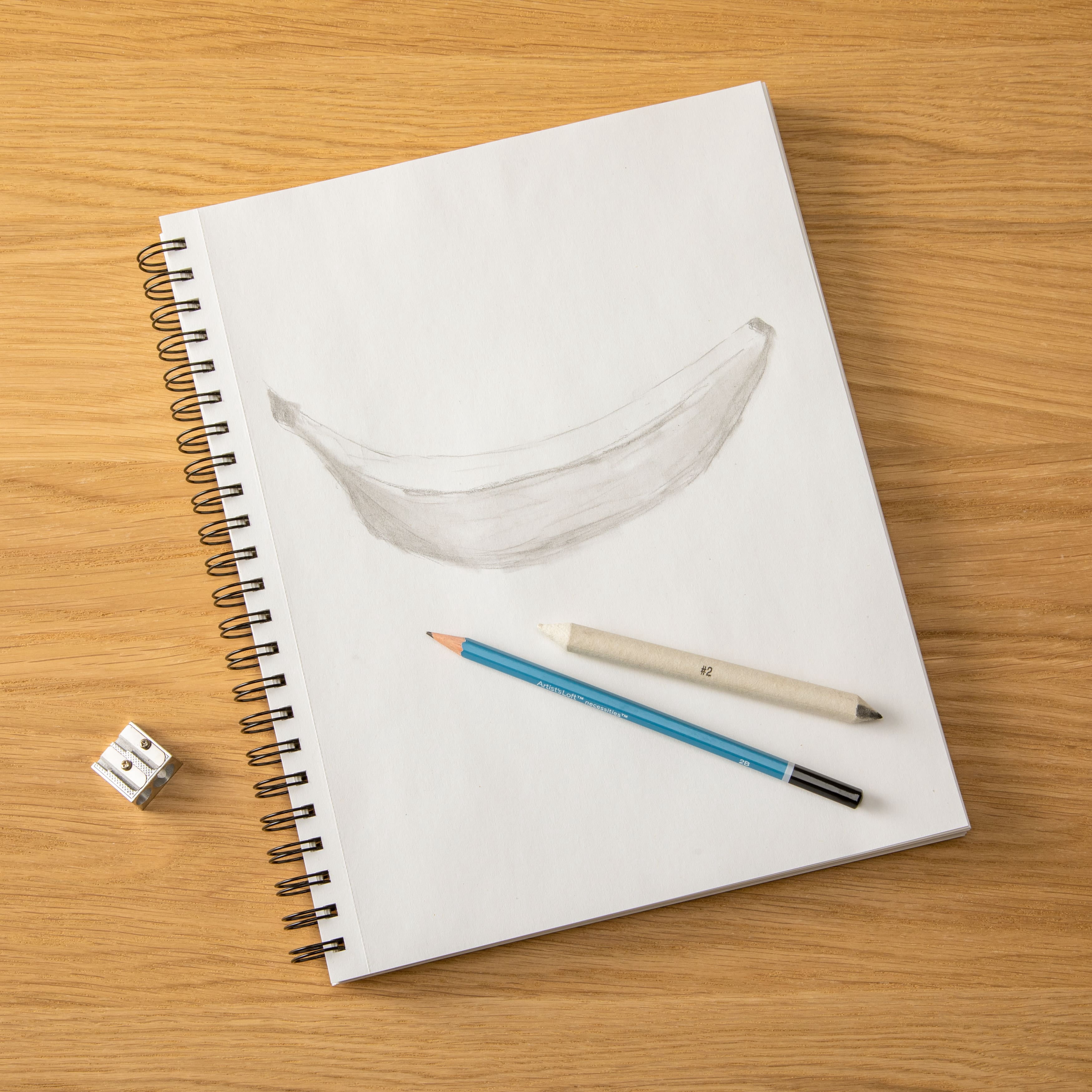 Artist's Loft Recycled Sketch Paper Pad, 9" x 12", 15 Pack
