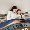thumbnail image 5 of Feelyou Lodge Cabin Men Bedding Comforter Set, Vintage Old Barn Door Twin Comforter Sets, Rustic Farmhouse Theme Reversible Bedding Set, Ultra Soft Bedroom Decor, 2pcs, 5 of 8
