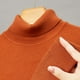 thumbnail image 3 of Suéter de cuello alto con camisa de punto para hombres jóvenes y de mediana edad, suéter cálido de color sólido, suéter multicolor, 3 of 6