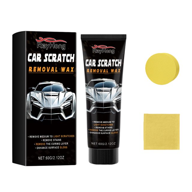 Removedor de rayones para vehículos, herramienta de limpieza de automóviles con esponja, pintura, reparador de rayones, juego de pulido para rayones