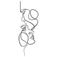 thumbnail image 2 of Pareja Metal Wall Art Decors Decoraciones Fondo Interior Hogar Esculturas Colgantes para Dormitorio Gabinete Boda Granja Inauguración de La 50cmx18cm BLESIY Escultura de pared, 2 of 3