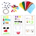 thumbnail image 4 of EIMELI 1 Set Kids Felt Craft Set Hand Puppet Making Kit DIY Art Craft Supplies, 4 of 8