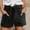 Black, variant on Generic Womens Linen Shorts Drawstring Loose Comfy Short Summer Elastic Waist Casual Lightweight Shorts with Pockets