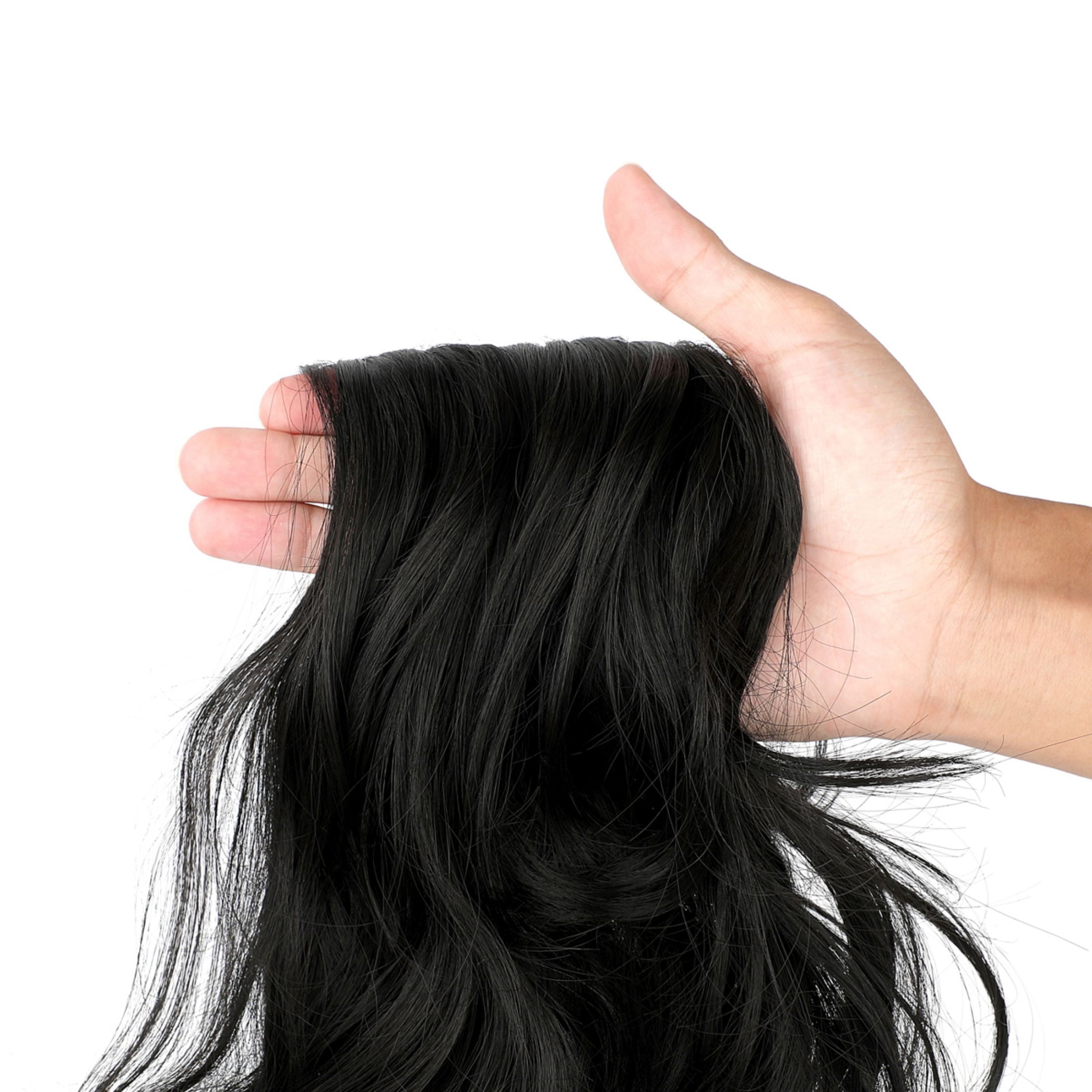 AynnQueen Ponytail Extension Claw Clip in Pony Tails Hair Extensions Synthetic Wavy Straight Secret Ponytail Hairpiece 18/21 Inch