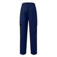 thumbnail image 7 of Dresfit Mens Cargo Pants Uncuffed Elastic Waist Baggy Sweatpants Casual 2026 Relaxed Fit Big and Tall Outdoor Trousers Loose Athletic Sweat Pants Navy 2XL, 7 of 7
