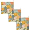 thumbnail image 6 of Coolnut 3 PCS Multicolored Pumpkins Baby Muslin Washcloths, Autumn Harvest Face Towel Burp Cloths Ultra Soft Absorbent Cotton Bath Wipes Towels for Newborn Boys Girls, 6 of 6