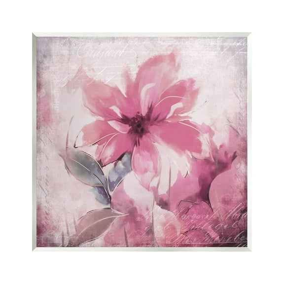 Stupell Industries Vintage Pink Florals Botanical & Floral Painting Unframed Art Print Wall Art, 12 x 12