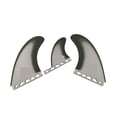 thumbnail image 1 of Surfboard Fins Single Tabs T1 Size Fins ArmyGreen/White Color Fiberglass New Design Surf Surf Tri Set Fins, 1 of 5