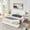 Beige, variant on Queen Size Storage Platform Bed, Velvet Upholstered Headboard, Side Shelves and Drawers Built-In, No Box Spring Needed, Bedroom, Gray