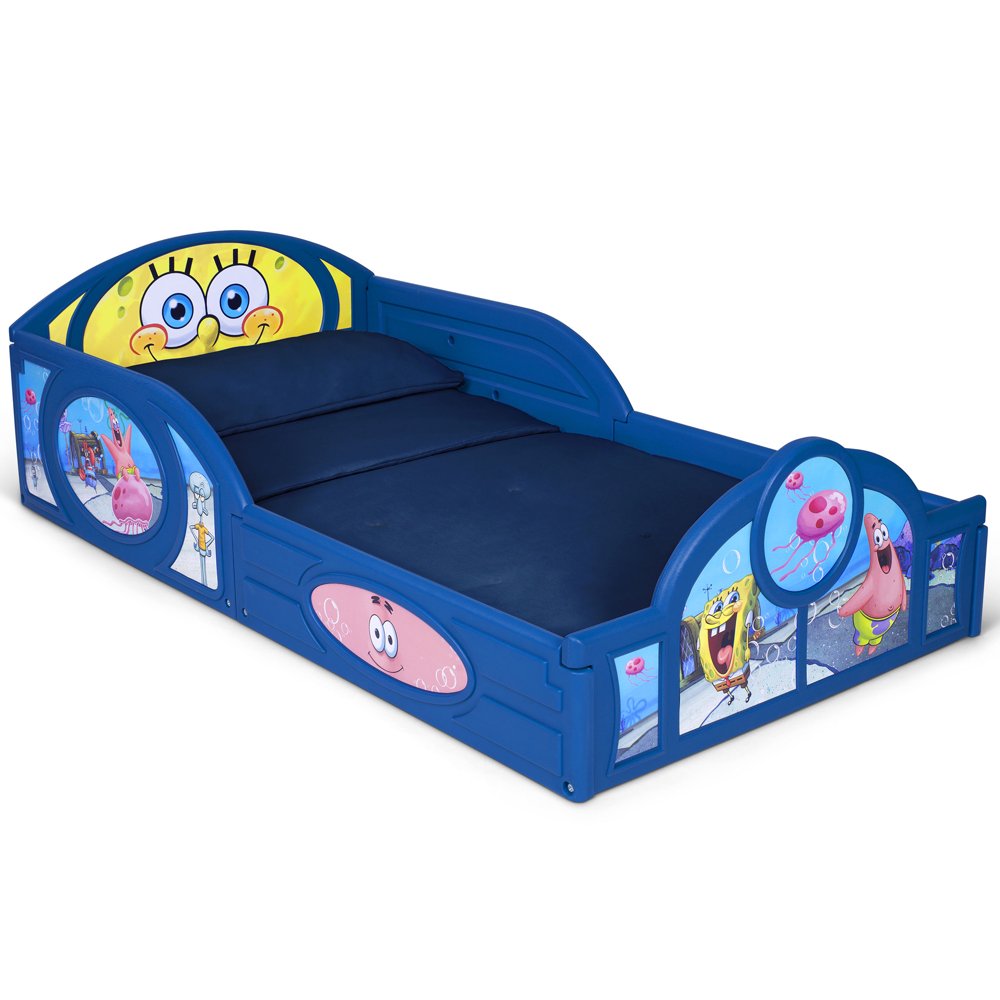 SpongeBob SquarePants Plastic Sleep and Play Toddler Bed by Delta Children
