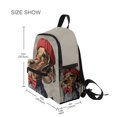 thumbnail image 3 of FORMRS School Backpack with Front Zippered Pocket 12" Student Travel Daypack, Gray Dog Artist, 3 of 6
