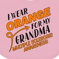 thumbnail image 4 of Inktastic I Wear Orange for My Grandma- Multiple Sclerosis Awareness Boys or Girls Baby Bib, 4 of 4
