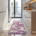 thumbnail image 4 of Goldendoodle Dog and Flower Floral Kitchen Rug Mat,Kitchen Runner Rugs Non Skid Washable,Decorative Kitchen Floor Mats for Kitchen,Sink,Laundry,17"x47.2", 4 of 7