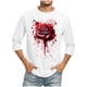thumbnail image 1 of Blusas y camisas de manga larga y cuello redondo para hombre, blusas casuales de moda con cuello redondo y manga corta, blusas de poliéster para hombre, 1 of 4