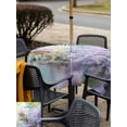 thumbnail image 6 of Square Outdoor Tablecloth with Umbrella Hole Purple Lavender Outside Table Cloth Waterproof Patio Table Cover Spring Leaves Bike Farm Country Garden Zipper Tablecloths for Picnic Camping 60x60 Inch, 6 of 8