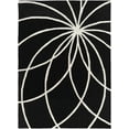 thumbnail image 3 of BoutiqueRugs Harlem Contemporary Area Rug - Black, Cream - 4' Square, 3 of 19