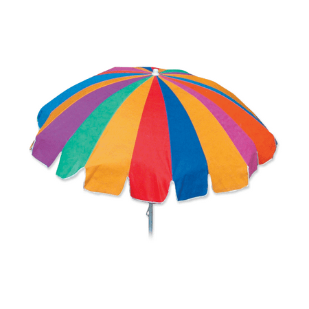 Palm Beach Sun Traders Poly Cotton Umbrella, Multicolor