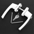 thumbnail image 3 of Poignée de Levier Solide Robuste à Double Extrémité avec Clés pour Portes et Fenêtres, Blanc, 3 of 4