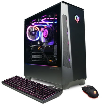 CYBERPOWERPC Gamer Supreme Liquid Cool Desktop Tower, Intel Core i9-13900KF, 32GB DDR5, NVIDIA GeForce RTX 4090, 1TB SSD + 2TB HDD, Win 11 Home 64-Bit, Black, SLC10700V7