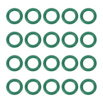 Uxcell Fluorine Rubber O-Ring 9.5mm OD 6.5mm ID 1.5mm Width, Metric FKM Sealing Gasket Replacement, Green 20 Pcs