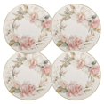 thumbnail image 3 of 15 Inch Round Grid Plate Mats Heat Non-Slip Resistant PVC Placemats for Kitchen Dining Table Decor Orchid Wreath 4PCS, 3 of 5