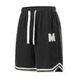 thumbnail image 4 of Men's 11" Long Basketball Shorts Below Knee Ice Slik Athletic Gym Workout Sport with Pockets Quick Dry Lightweight Big and Tall Size M-4XL Black, 4 of 5