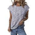 thumbnail image 1 of AJZIOJIRO T-Shirt d'Été Décontracté en Coton pour Femmes Manches Courtes Slim S-2TG, 1 of 9