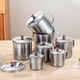 thumbnail image 3 of Taza de acero inoxidable con tapa, para camping, café, té, viajes, irrompible, de metal., 3 of 8