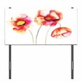 thumbnail image 3 of Poppy Flower Headboard, Watercolors Vibrant Poppies Graphic Peace and Death Sedative Plant Print, Upholstered Decorative Metal Bed Headboard with Memory Foam, Twin Size, Red White, by Ambesonne, 3 of 4