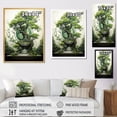 thumbnail image 4 of Designart "Japon Art peaceful Bonsai II" Floral Floater Framed Canvas Art Print, 4 of 7