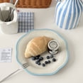 thumbnail image 4 of Ensemble d'Assiettes à Salade, Ensemble d'Assiettes à Lunch en Porcelaine, Assiette à Dessert Compatible Micro-Ondes, 4 of 7