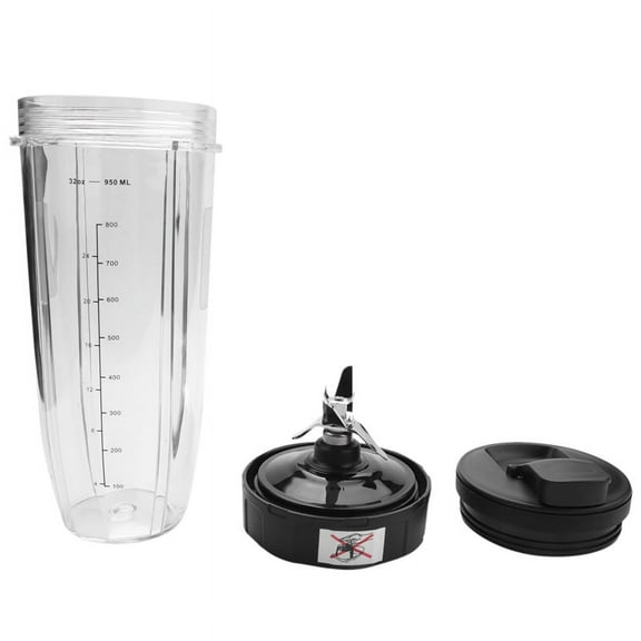 32Oz Cup with Spout Lid and Blade 7 Fins Gear Replacement Parts Assembly for BL450/BL456/ BL455
